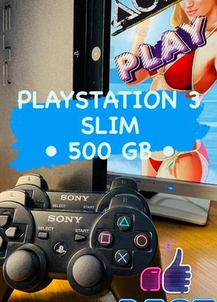 Playstation 3 slim ⦿ 500gb ⦿ 1 джойстик ⦿65 ігор