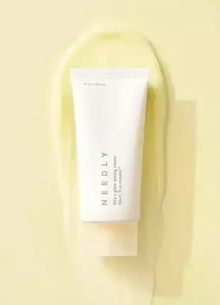 Зволожувальний крем з вітаміном с для сяяння шкіри needly vita c glow toning cream1 фото