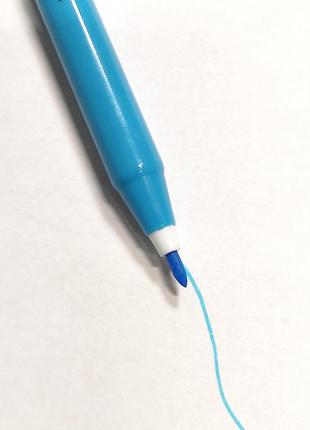 Маркер кравецький для розмітки yoke water erasable pen, змивається водою, блакитний (6852)