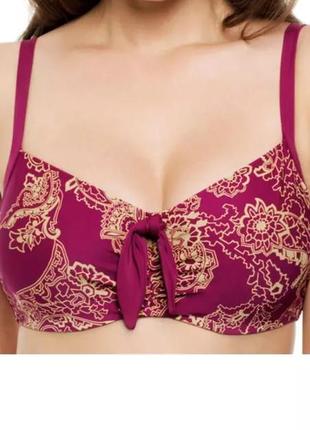Panache veronica принт пейслі верх від купальника на кісточках р.75dd(eu)