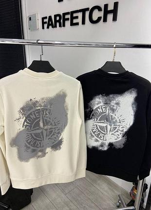 Свитшот stone island. женская кофта стон айленд