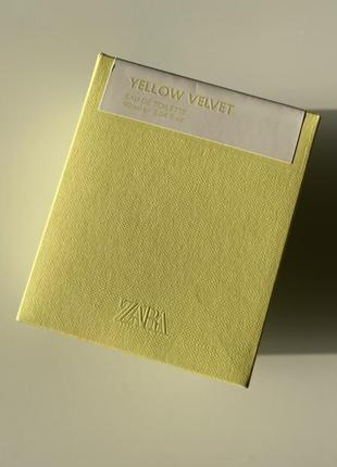 Zara yellow velvet