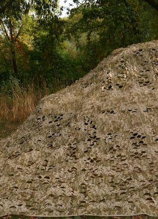 Сітка маскувальна тактична військова маскувальна для маскування техніки militex піксель 8х10м gl-557 фото