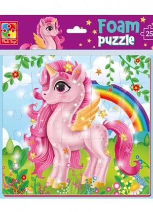 М'які пазли "рожевий єдиноріг" vt1109-06, 22 х 23 см