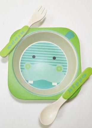 Дитячий посуд набір посуду мультяшна вилка посуд для годування дітей посуд із...