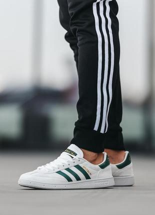 Чоловічі кросівки adidas spezial handball white green v / smb