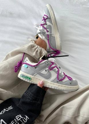Женские кроссовки найк сб б б б-б премиум / nike sb dunk x off white <unk> lot 30:50 premium