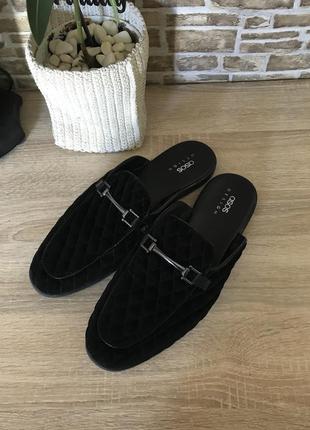Шльопанці # мюлі # велюрові шльопанці asos