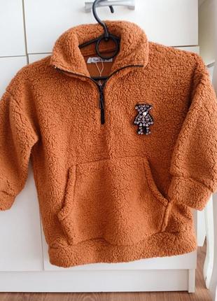 Худи тедди мягкое теплое детское