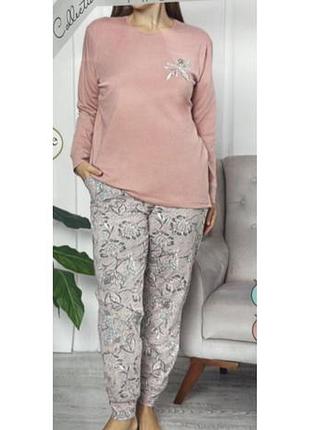 Пижама хлопковая для женщин, большие размеры