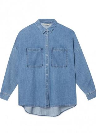 Базова джинсова сорочка stradivarius xs