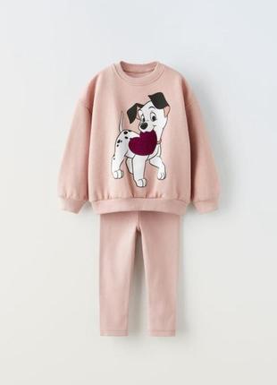 Спортивный костюм zara комплект свитшот и лосины в рубчик зара размер 12-18