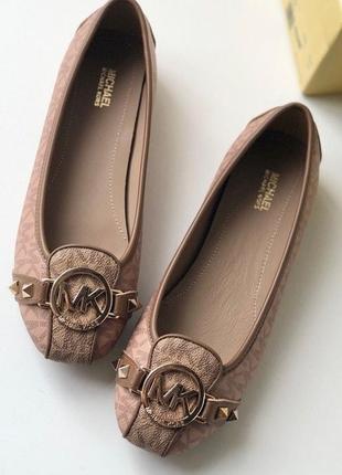 Шкіряні балетки туфлі michael kors