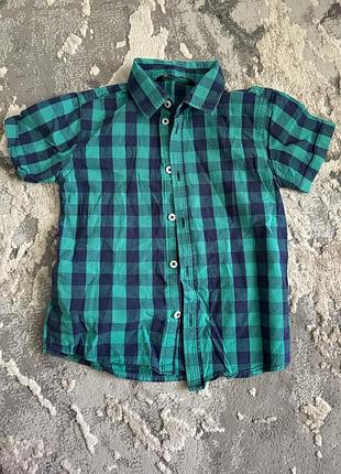 Рубашка для мальчика с коротким рукавом