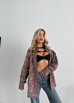 Сорочка рубашка в клітинку варка фланель