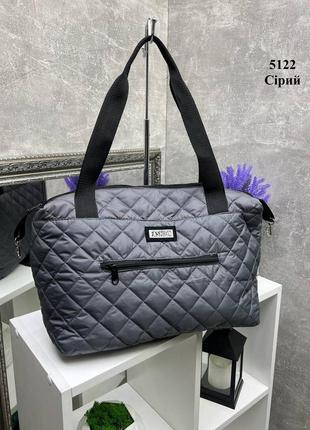 Стеганая плащевка сумка5 фото
