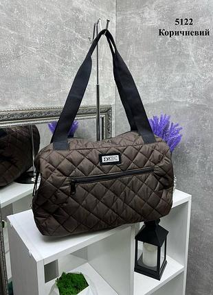Стеганая плащевка сумка4 фото