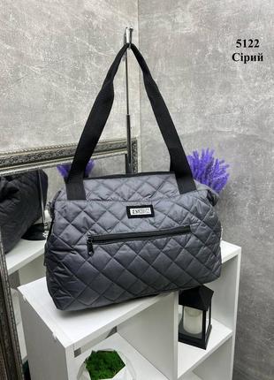 Стеганая плащевка сумка3 фото