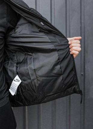 Мужская демисезонная жилетка безрукавка черная nike air