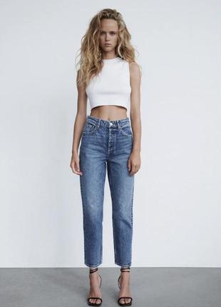 Джинси mom fit zara