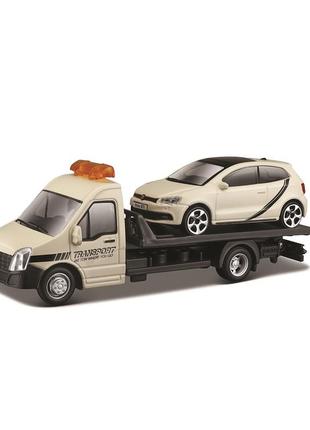 Игровой набор - автоперевозчик c автомоделью  vw polo gti mark 5