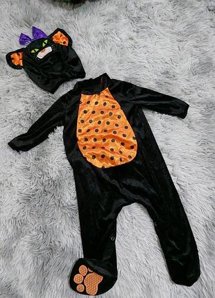 Костюм на ельлоуїн, гелоунський котик, котик, кожуз на халавін, чоловічок