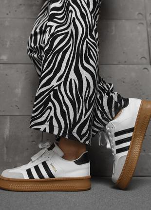 Женские кожаные кроссовки adidas samba
