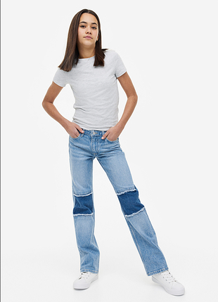 Прямые  джинсы h&m 10-12 лет 140-152 см