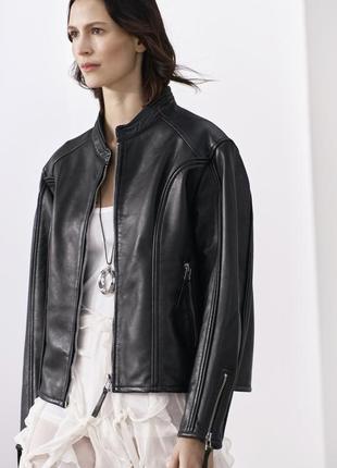 Куртка zara из 100% кожи 🔥🔥