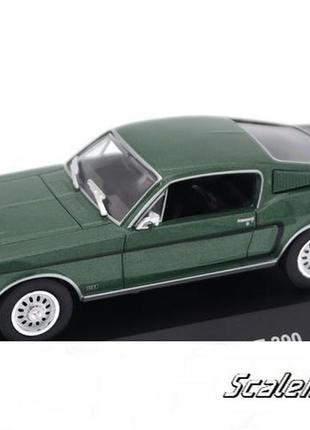 Масштабна модель ford mustang gt 390 (1968). ford mustang collection. масштаб 1:43