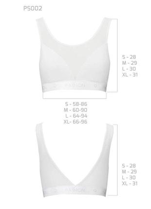 Топ с прозрачной вставкой passion ps002 top l, white2 фото