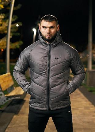 Куртка чоловіча army nike сіра