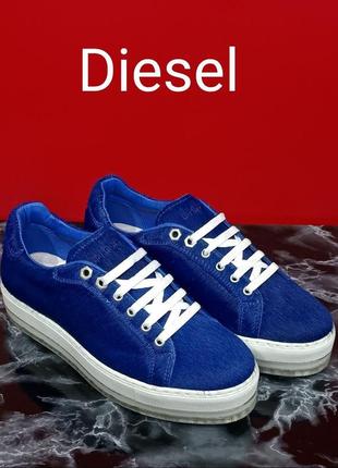 Шкіряні жіночі кросівки diesel оригінал