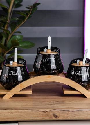 Набір для сипучих продуктів керамічний 3 шт по 500 мл.