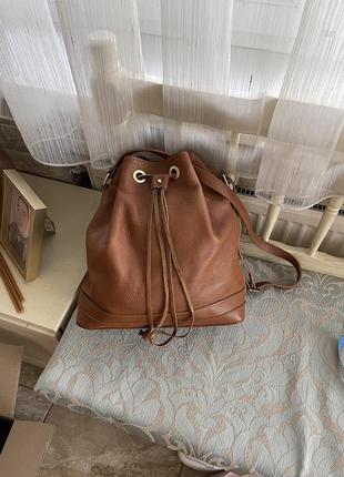 Кожаная сумка мешок g 300