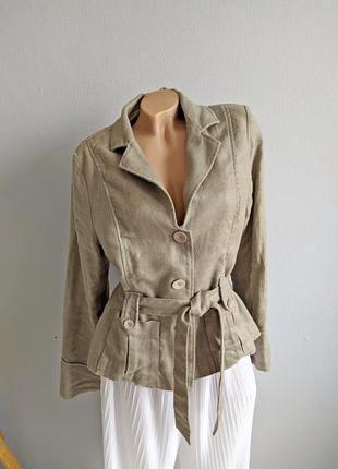 Жакет із 100% льону, laura clement, франция*3 фото