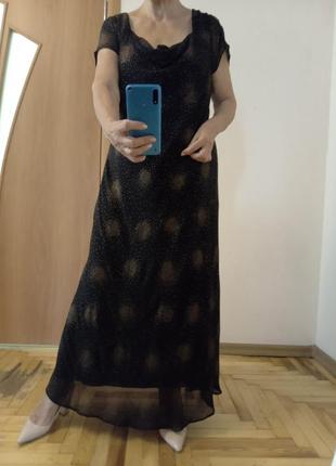 Легкое красивое платье с блестками, размер 20