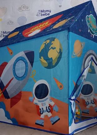 Дитяча ігрова палатка будиночок каркасна для дітей космос5 фото