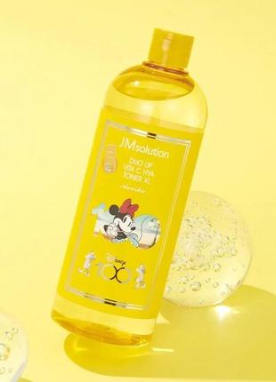 Зміцнювальний тонік jmsolution duo up vita c hya toner xl disney collection пом'якшує і розгладжує ш