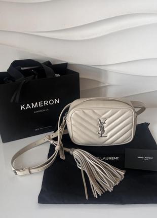 Кожаная поясная сумка lou от yves saint laurent