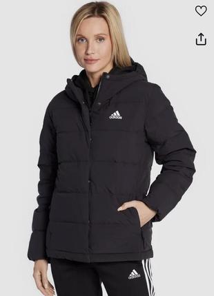 Adidas женский черный оригинальный пуховик !новые коллекции