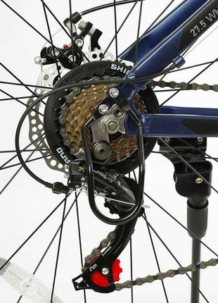 Велосипед спортивний corso «legend» 27,5" дюймів lg-27506 (1) рама алюмінієва 15,5``, обладнання shimano 216 фото