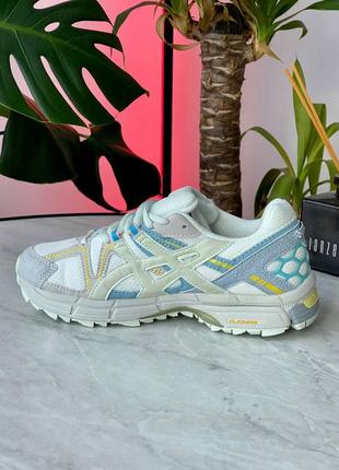 Женские кроссовки asics nous gel kahana 8 blue/yellow 1012a978-3007 фото