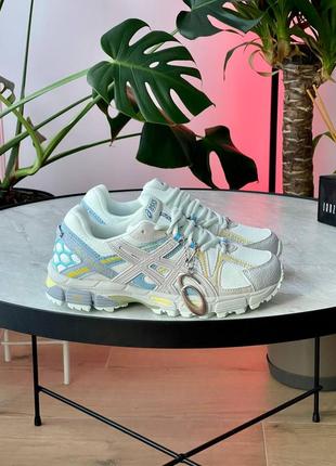 Женские кроссовки asics nous gel kahana 8 blue/yellow 1012a978-3008 фото