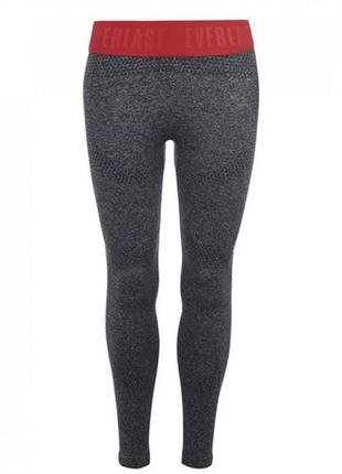 Жіночі безшовні легінси легінси тайти everlast sless tight ld00 charc marl/red