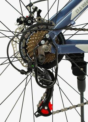 Велосипед спортивний corso «legend» 27,5" дюймів lg-27754 (1) рама алюмінієва 15,5``, обладнання shimano 216 фото