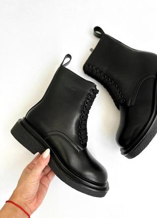 Нові чорні демісезонні черевики ботинки4 фото