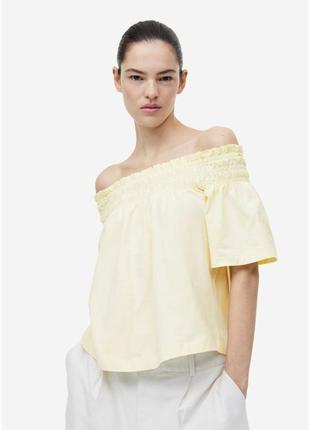 Брендовая стильная блуза топ h&m этикетка