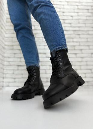 Нове чорне демісезонні черевики ботинки5 фото