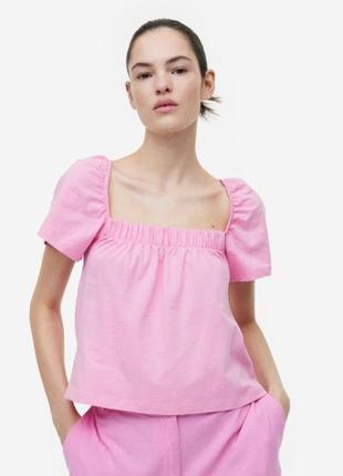 Брендовая красивая блуза топ h&m этикетка
